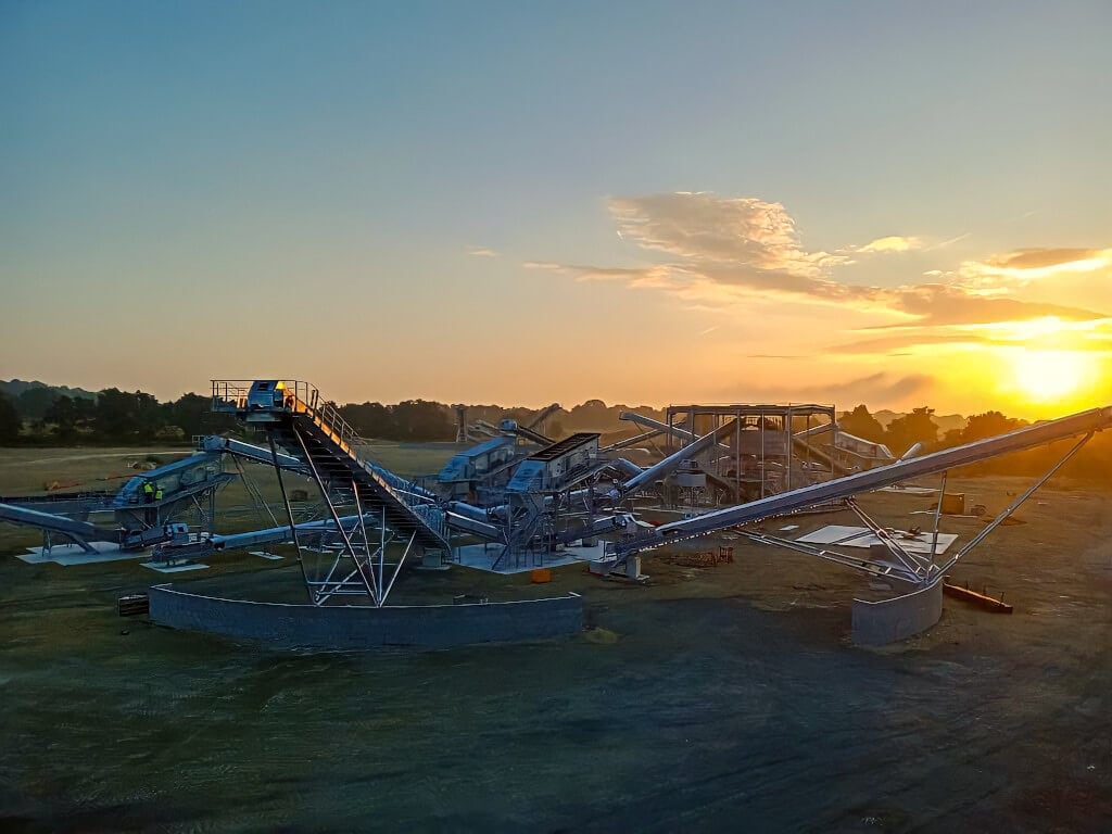 galvanizli kırma eleme tesisi